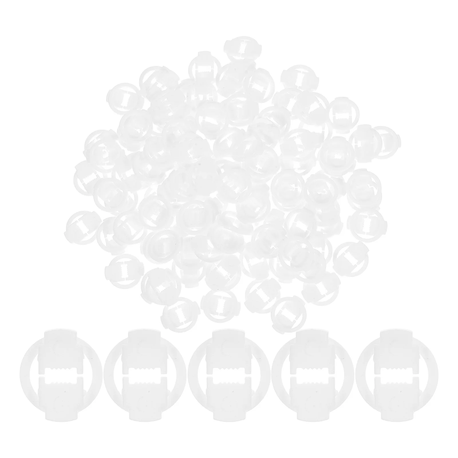 

100Pcs Outdoor Light Clips Secure Grip Versatile Use for Patio String Lights Clamps for Outdoor String Lights Light Clamp