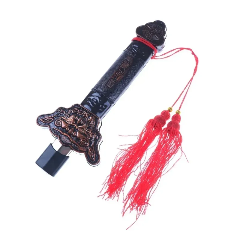 Retractable Unsharpened Tai Chi Prop Sword with Tassel, Portable Training Toy for Morning Exercise Stage Performance