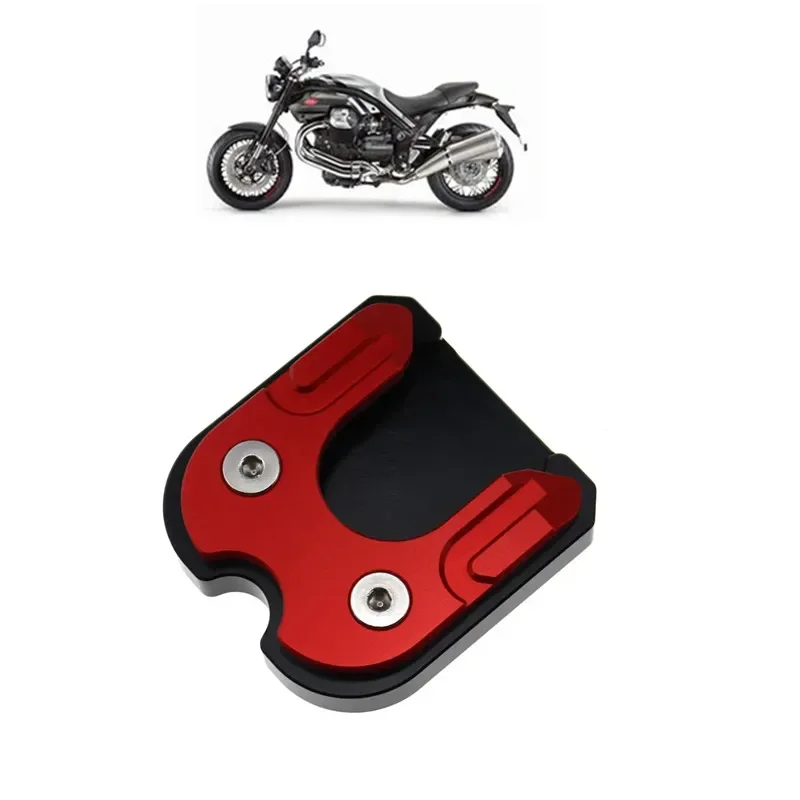 For MOTO GUZZI 1200 STELVIO (LZ000) 2008-2009 Motorcycle Accessories Kickstand Sidestand Stand Extension Enlarger Pad -3 Moto