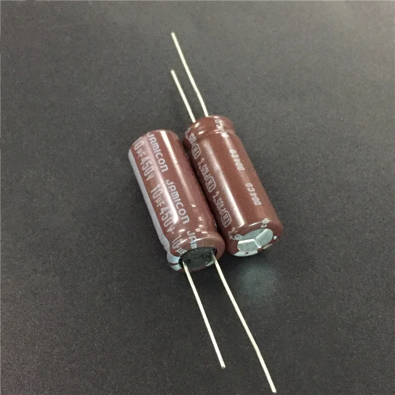 10pcs 10uF 450V JAMICON TH Series 10x25mm Low ESR Long Life 450V10uF Aluminum Electrolytic Capacitor