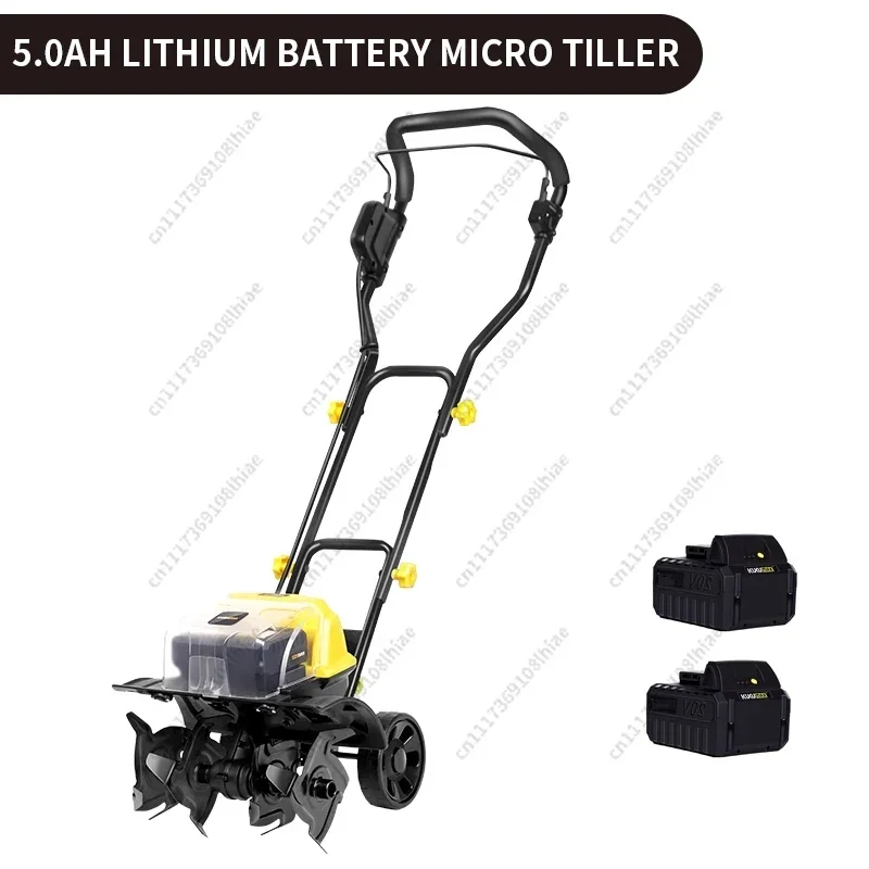 Small household electric soil loosening and tilling rotary tiller Garden vegetable greenhouse rechargeable lithium battery micro