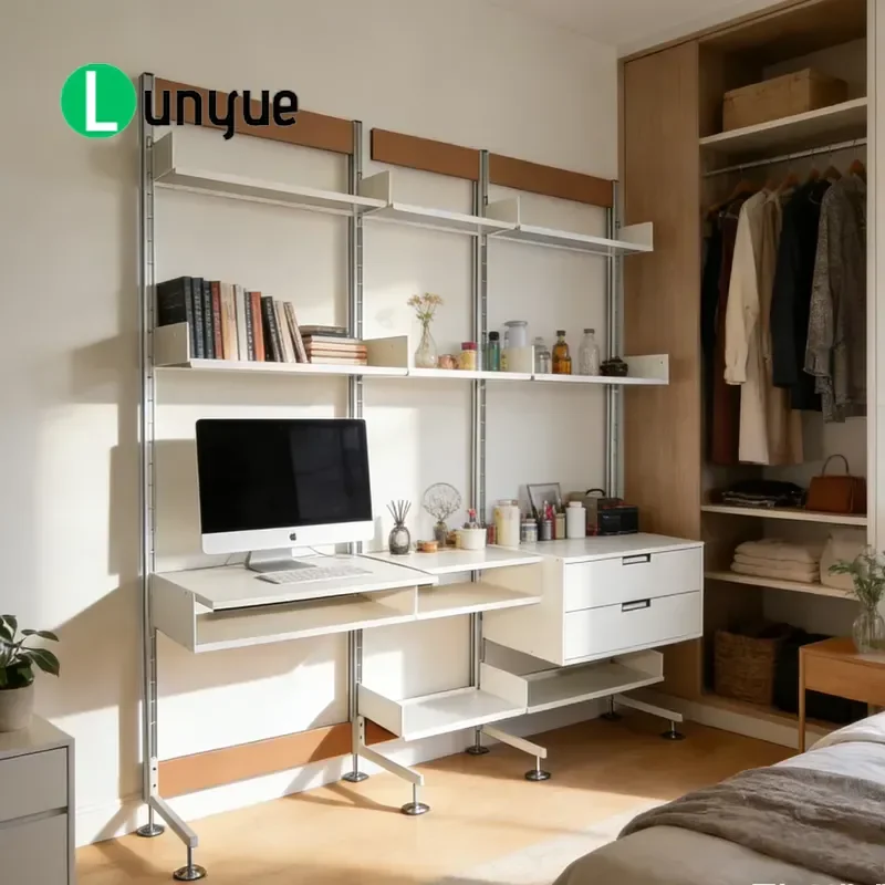 Wall Shelving Unit 606 Modular Storage Rack Standing Type Shelving System for Living Room Study Desk