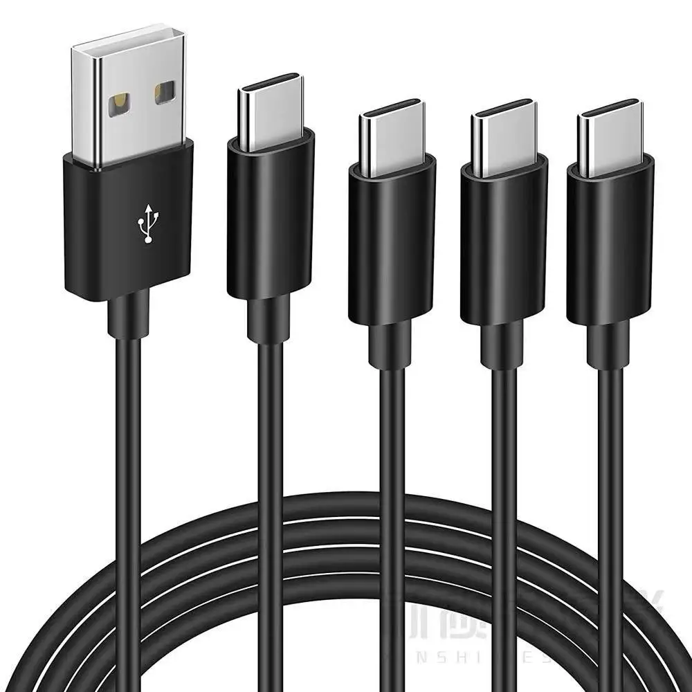 Hot selling manufacturer's direct sales of one to four charging cables, 4-head Android four in one data cable egpu