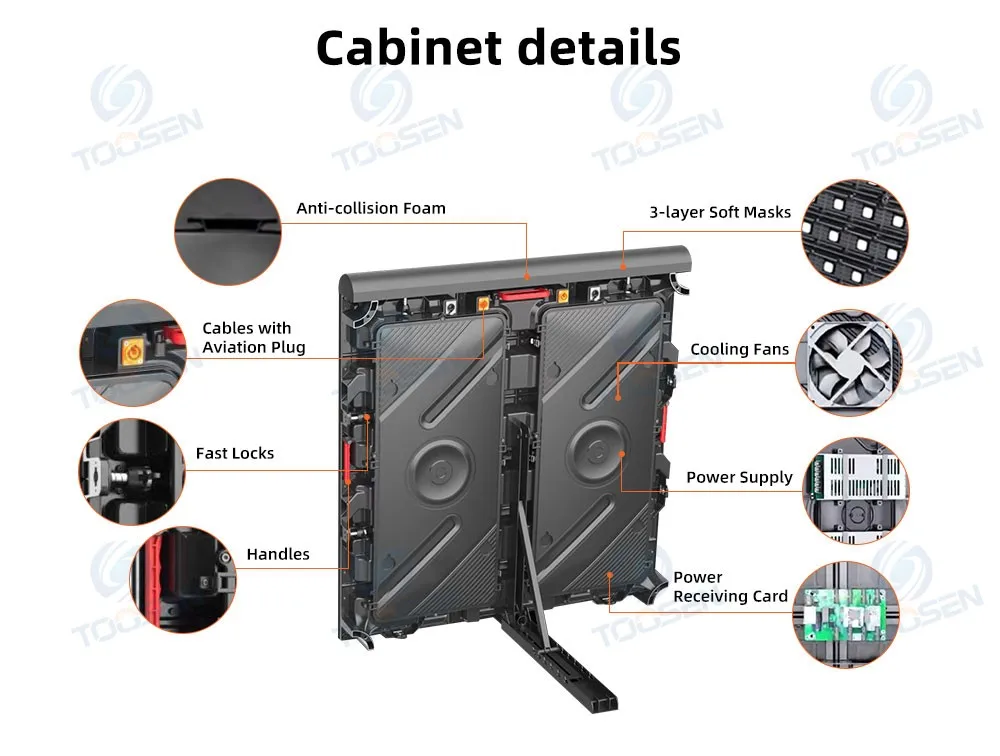 Outdoor 960x960mm Stadium Football Field Peripheral Smd P5P6P8 P10 Full Color Advertising Video LED Display