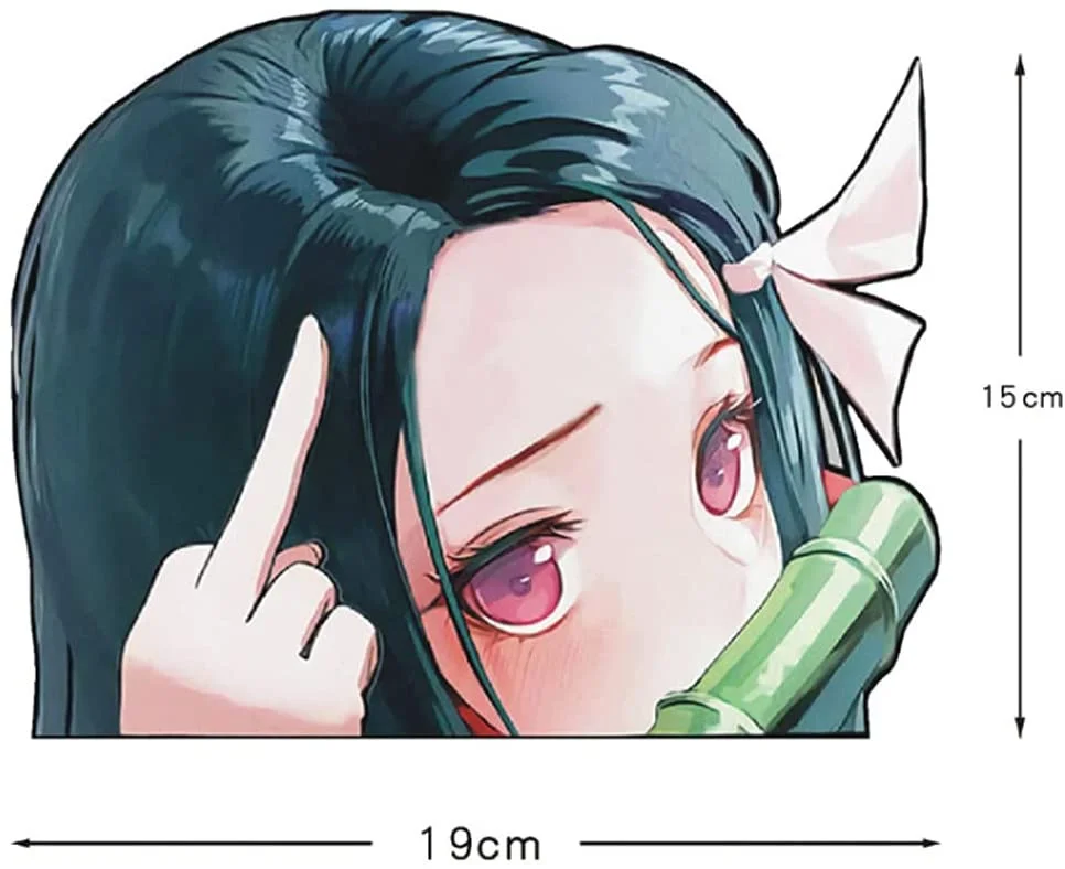 ل 4 أنواع أنيمي سيارة ملصق ل Kimetsu لا Yaiba/القاتل شيطان الفينيل الوفير ملصق مائي مقاوم للماء
