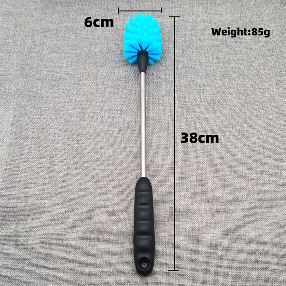 Kitchen glass bottle cleaning brush, milk bottle teacup scrubber, electricity-free cleaning tool, long-handled cup brush