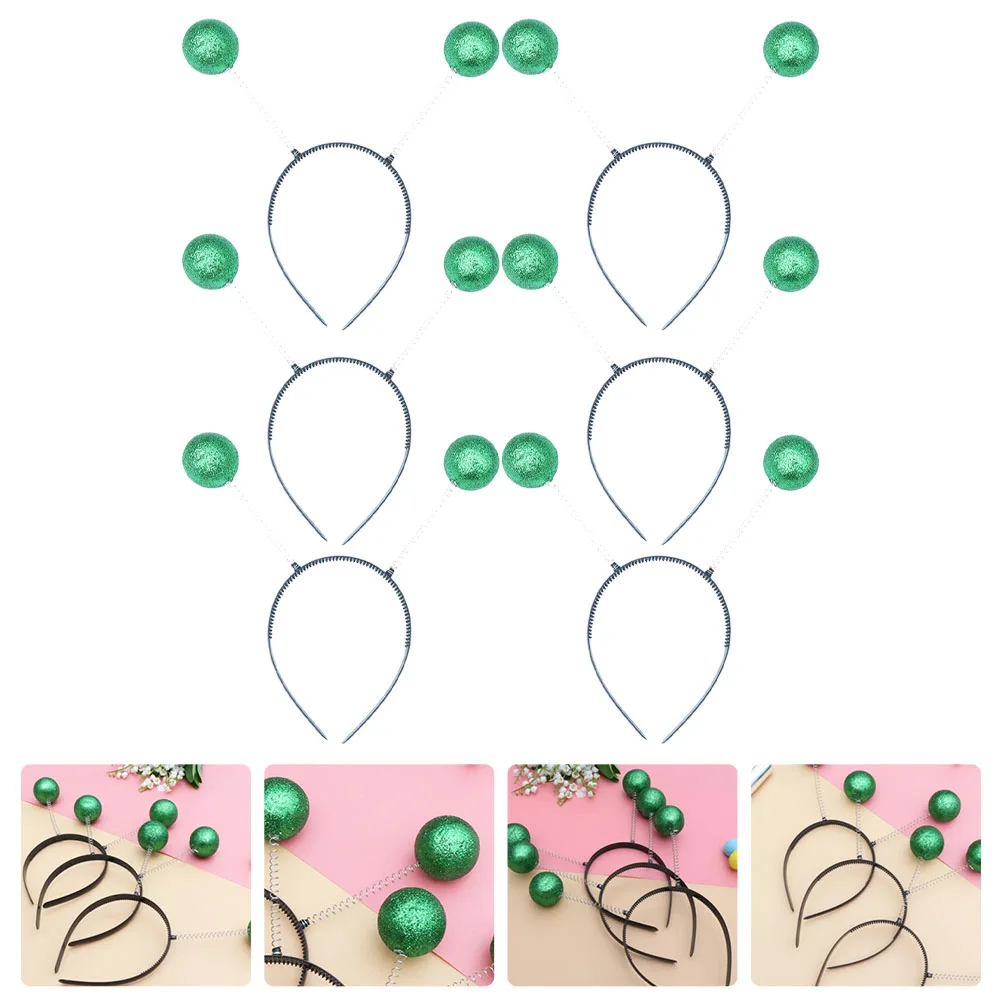 

6pcs Hair Hoops Ball Accessories Durable Novelty Design Festival Party Carnival Costume Celebration Hair Tools