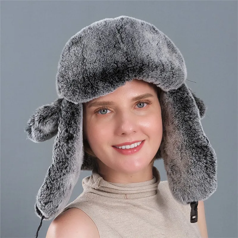 Hats for men and women warm ear-protecting cold-proof outdoor sports leisure ski