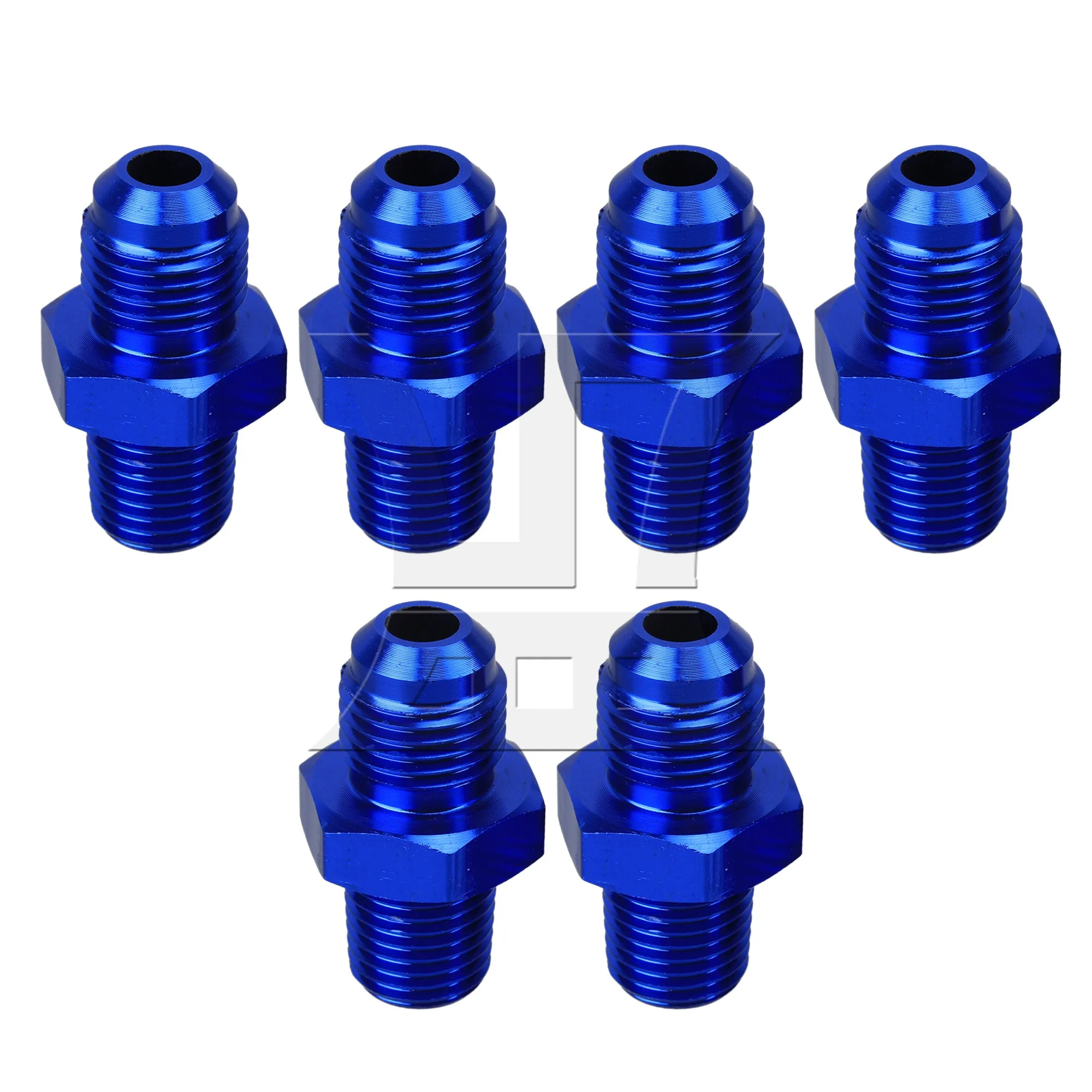 

6 шт. AN6 между мужчинами и наружными резьбами 1/4 дюйма NPT, прямой фитинг для топливной резьбы