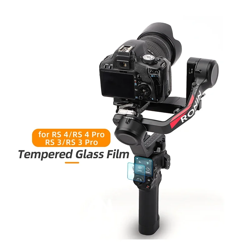 2pcs 9H Tempered Glass Film for DJI RS 4/4 PRO/RS3/3PRO Touch Screen Cover Protector Handheld Gimbal Ronin Stabilizers Films