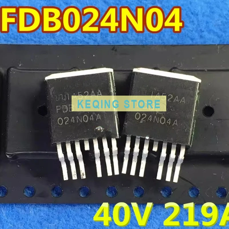 10PCS Used+Not NEW+Send after Measure FDB024N04A 40V 214A TO263-7P patch field effect, high current MOS transistor