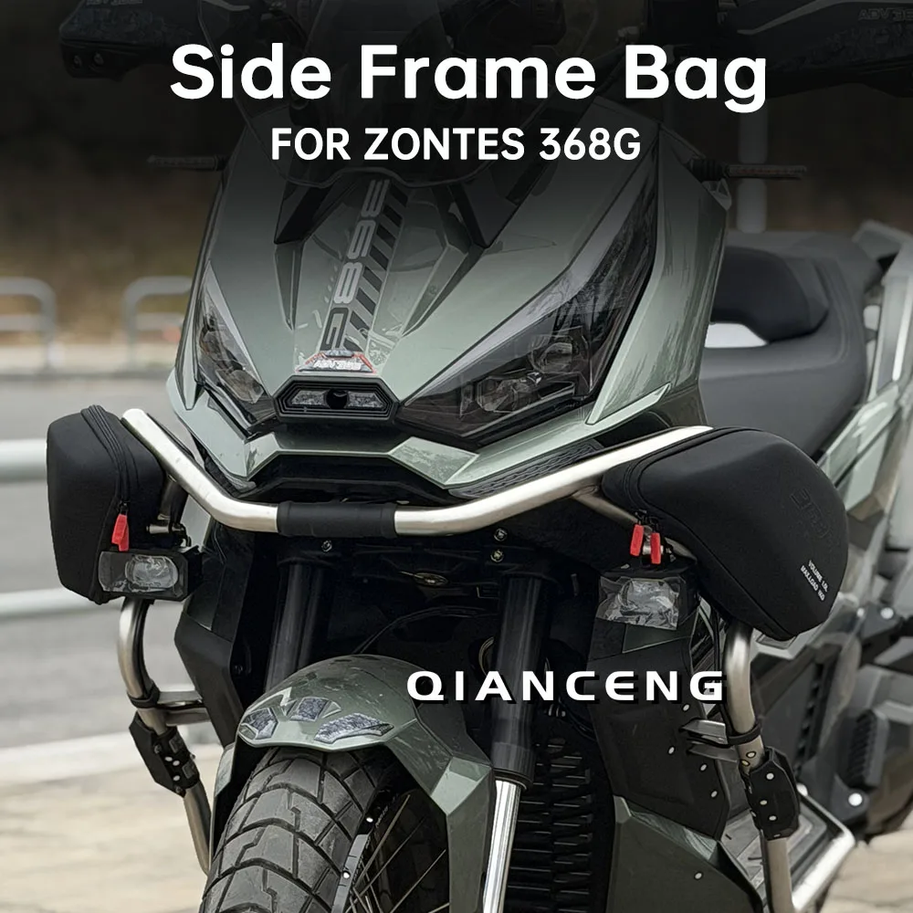 For ZONTES 368G 368 G Applicable All Year Motorcycle Front Bumper Storage Bag Waterproof Bag Side Frame Bag Storage Package Bags