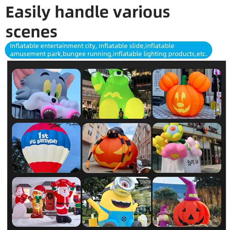 منفاخ تجاري متوسط الضغط قابل للنفخ لمهرجان البالونات الكرتونية، مضخة هواء افتتاحية كبيرة، ديكورات ترويجية للحدث