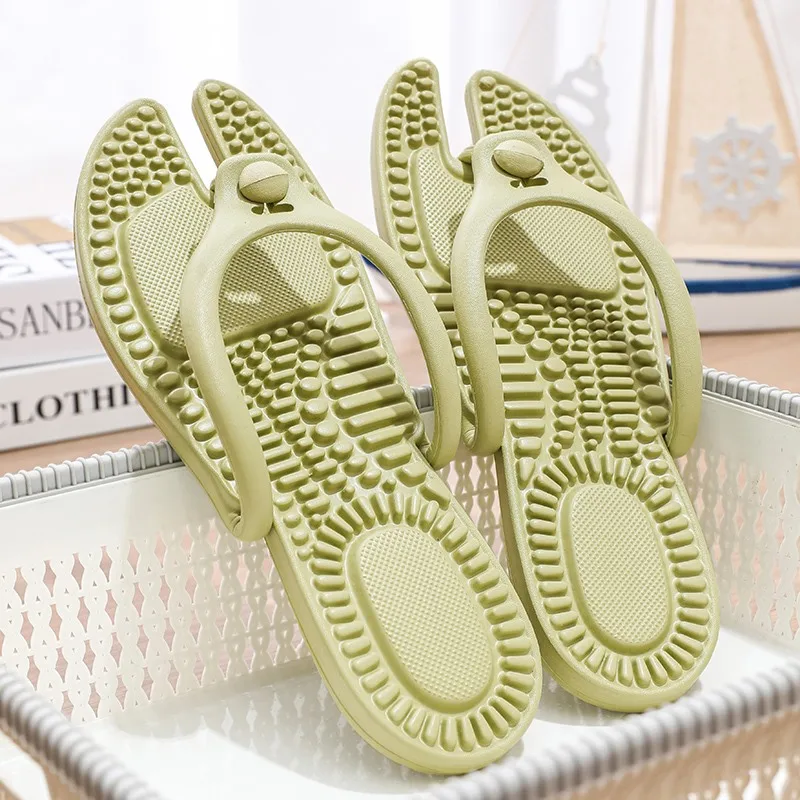 Outdoor-Reise-Faltbare Massage-Hausschuhe, Hotel-Pantoffeln, Neue Herren-Flip-Flops, Badezimmer-Hausschuhe für Männer und Frauen, Rutschfeste Pantoffeln, Bestseller