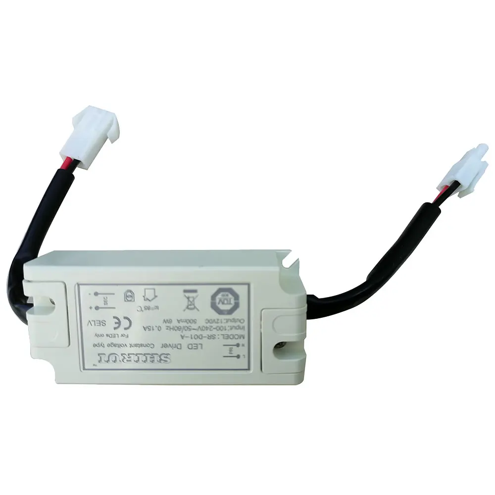 12V DC Range Hood Light Driver Voltage Converter 12V DC 6W Cabinet Cupboard Light Driver 120V 230V to 12V DC 0.5A