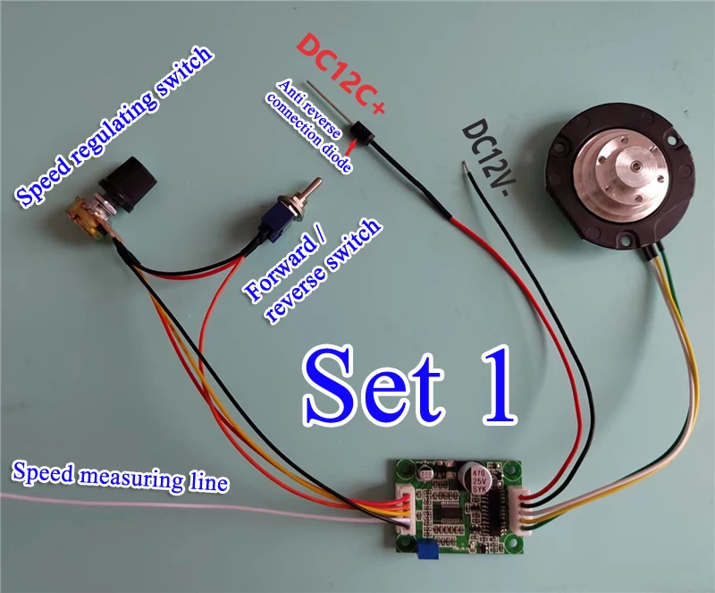 Hard disk motor Pan tilt motor Optical drive motor And 36W 8.5v-16v forward reverse driver built-in stepless speed regulation