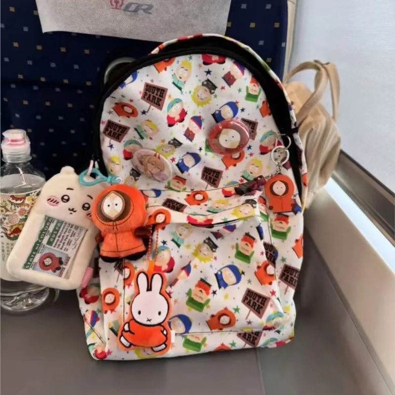 Ins الكورية لطيف شخصية الكرتون على ظهره المرأة الكتابة على الجدران سعة كبيرة Daypack السيدات الإبداعية متعة يوميا فريدة من نوعها Mochilas Mujer