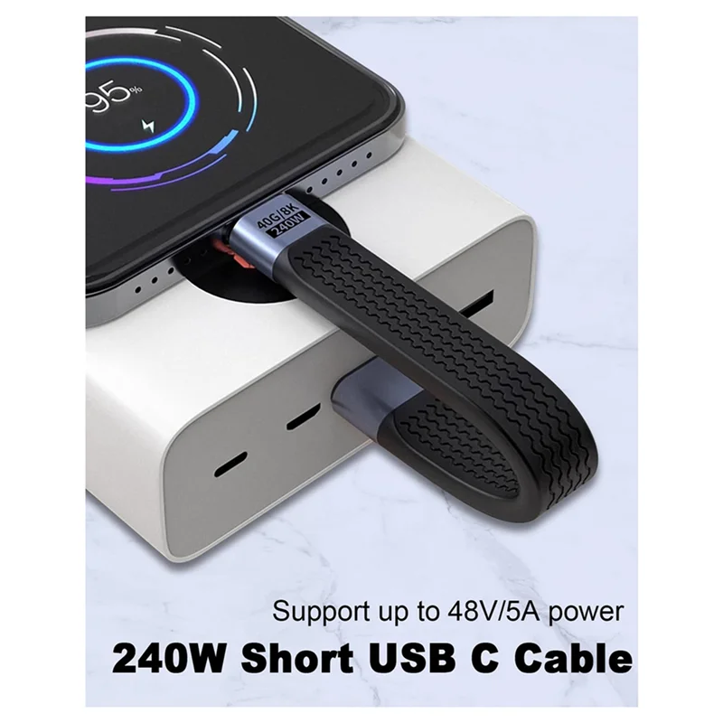 

N82R 2X 40 Гбит/с USB 4,0 PD 240 Вт Кабель для быстрой зарядки Поддержка 8K 4K Кабель для передачи видео Мобильный кабель для передачи данных для телефона Ноутбук