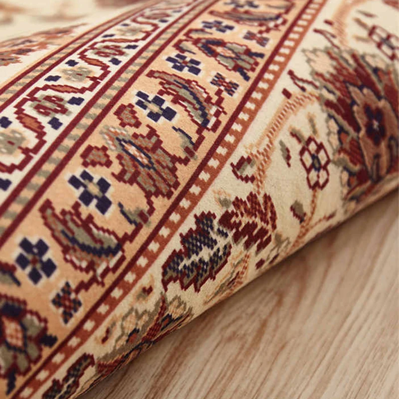 Nordic Living Room Carpet Large Machine Washable Rugs Bedroom Bedside Floor Mat Home Decoration Bohemian Flower Non-Slip Rug 카펫 view 5