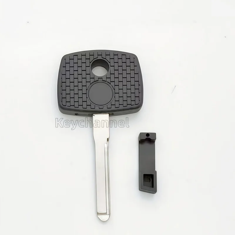 Keychannel 10pcs HU41 Car Blank Transponder Key Blank Chip Key Shell Spare Ignition Key for Benz W140 W124 S320 Replacement Key