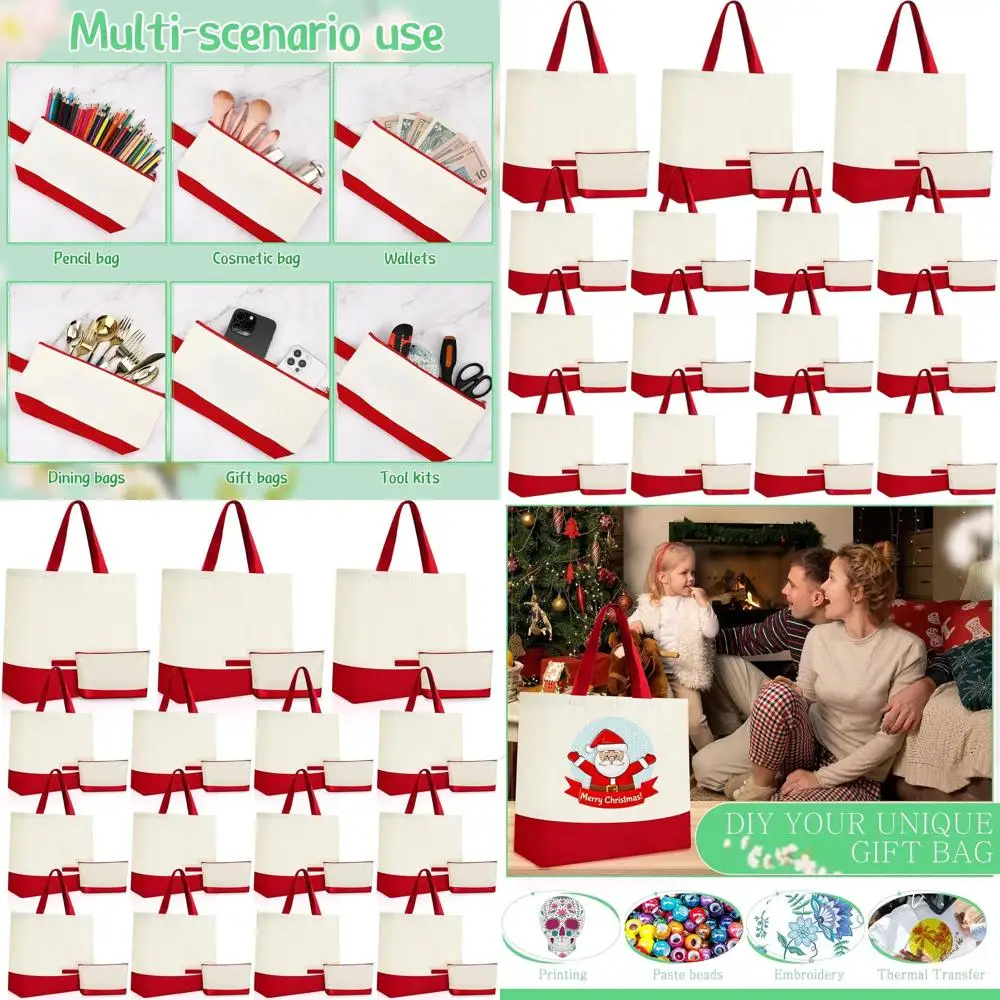 

Холщовые сумки-тоут оптом с молнией, 18,5 дюймов, многоразовые хлопковые сумки для покупок и рукоделия