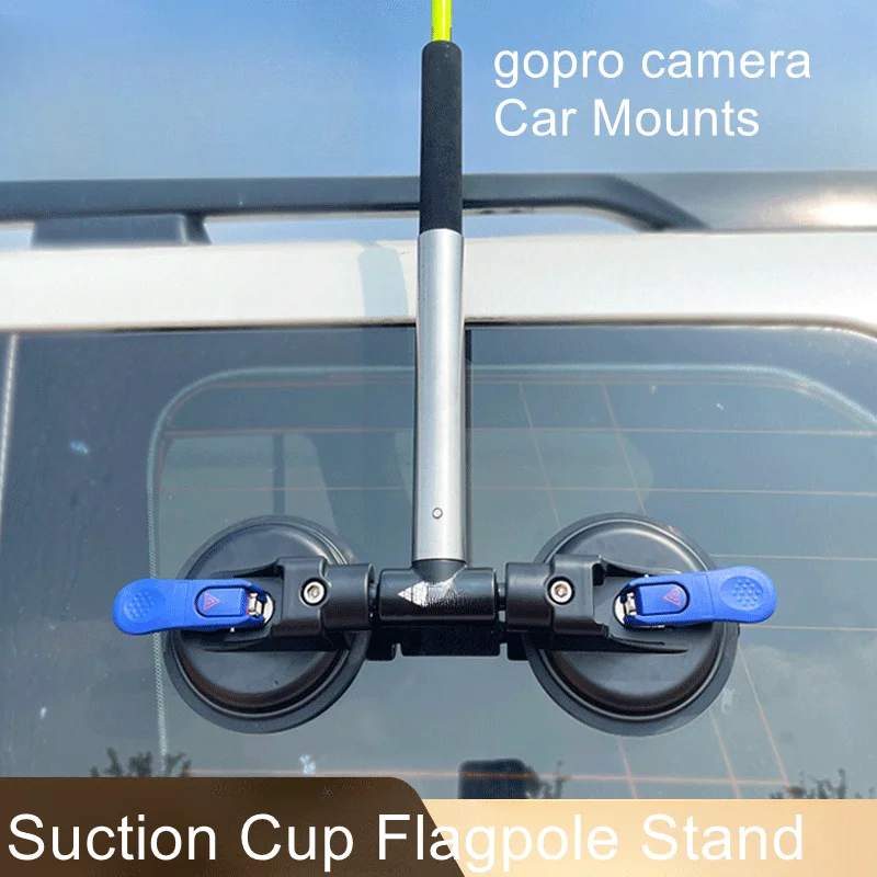 Auto Buggy Suction Cup Desert Flagpole Mounting Base 300 Flagpole Holder