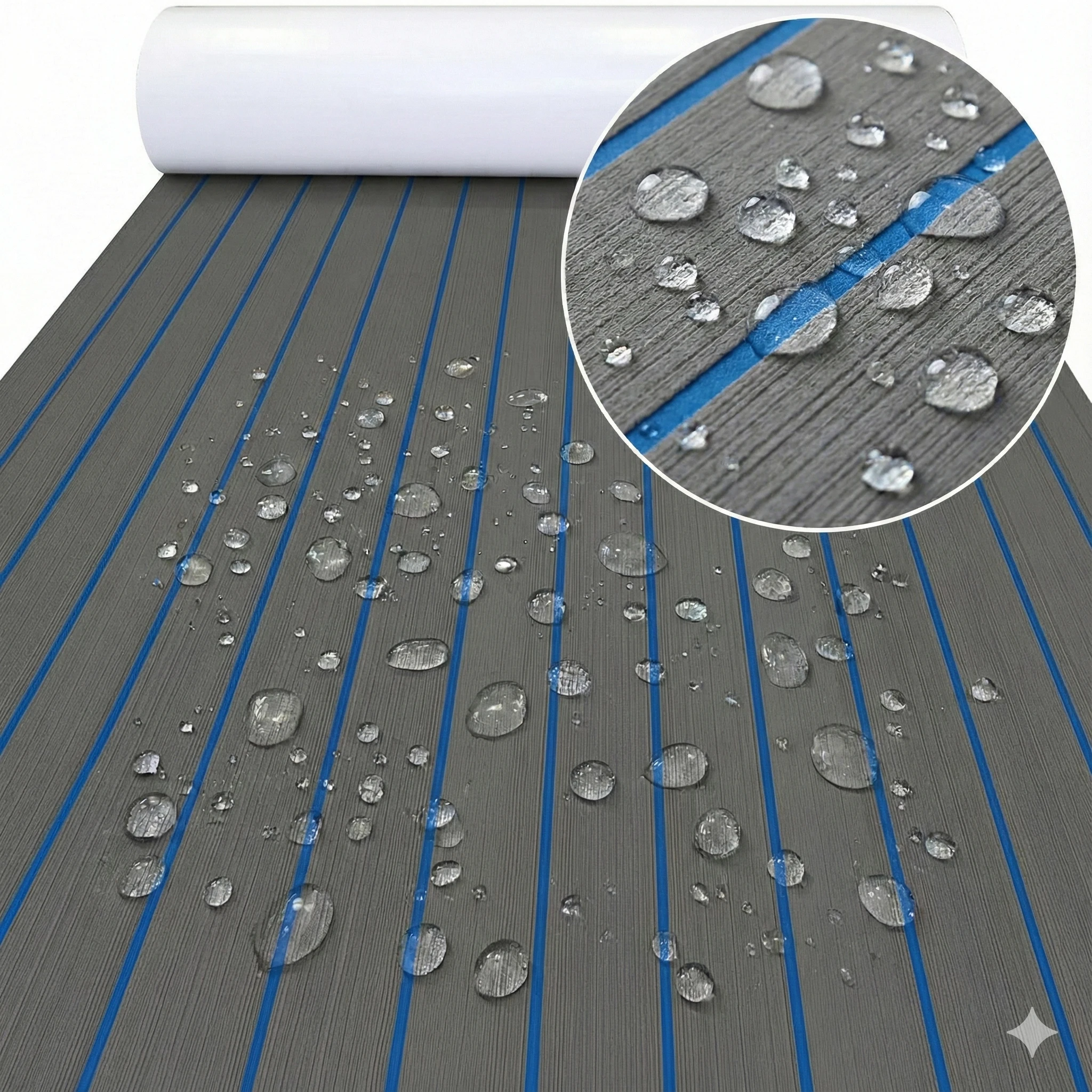 

2400×1200×5mm EVA Foam Faux Teak Decking Sheet Mat Boat Flooring Pad Marine Deck Cover Self Adhesive Yacht Decking Foam Carpet