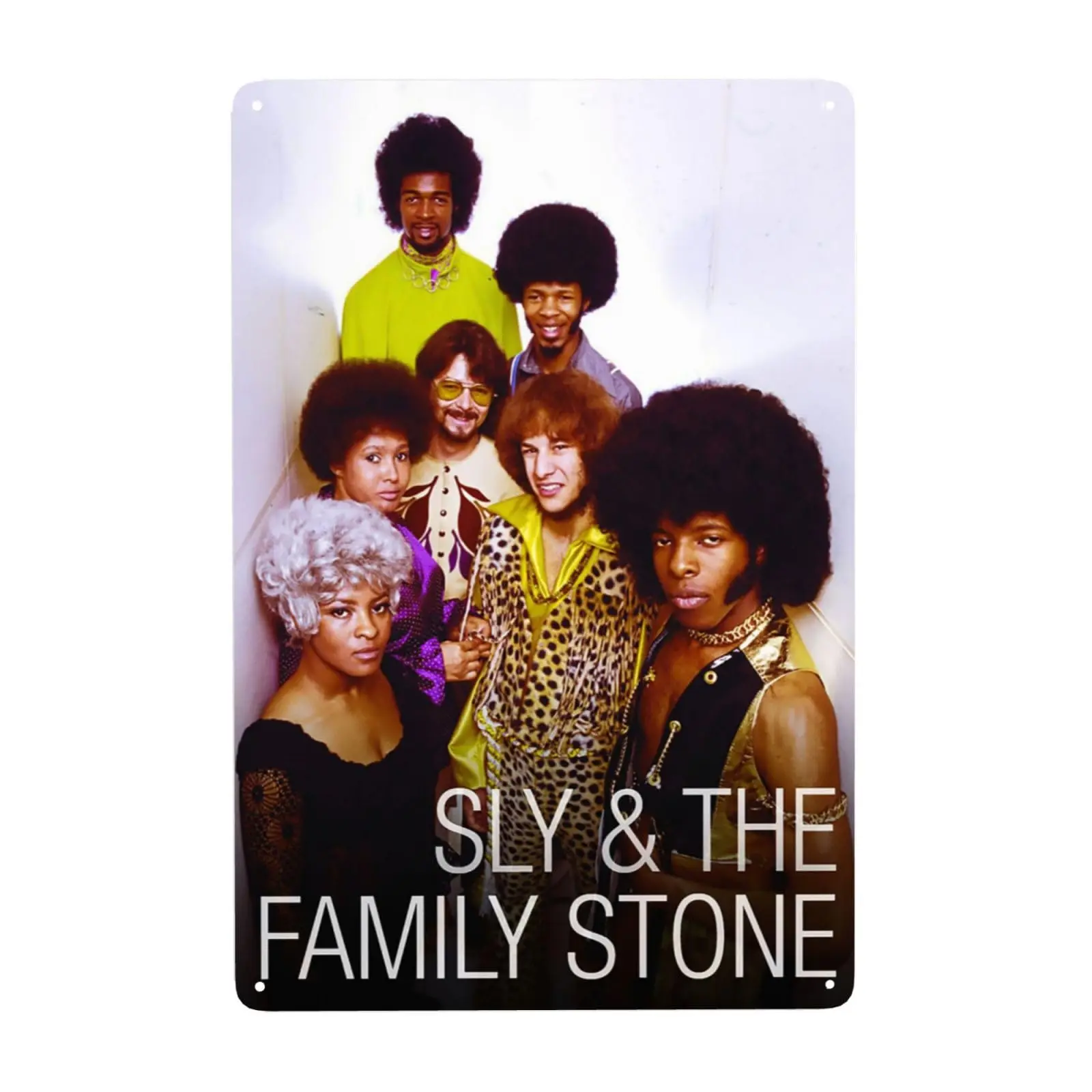 WEUED Sly and the Rock Family Stone Band Metal Tin Sign Painting Vintage Poster Wall Decor For Bar Club Funny Bathroom Parlor Ca