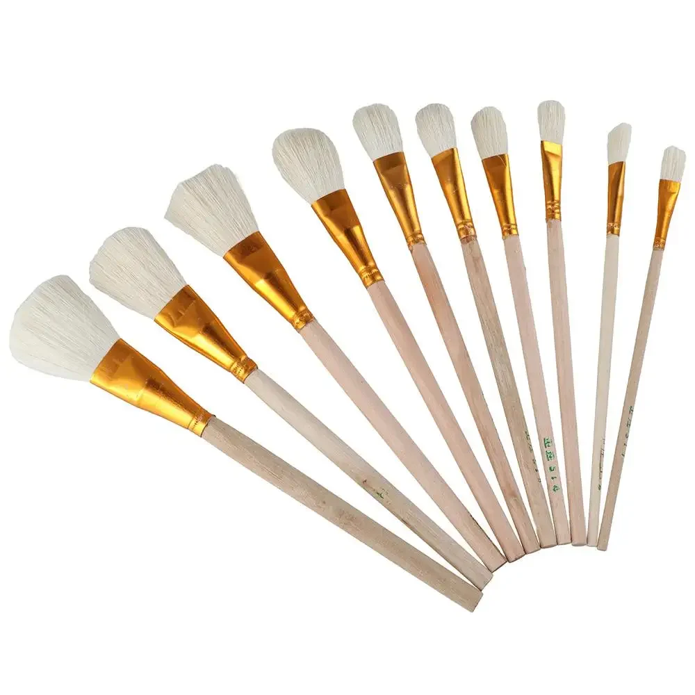 Paint Brush 10 Size Brushes Gold Paint Brush Gilding Brush Goat Hair Duster Gold Leaf Paint Brush