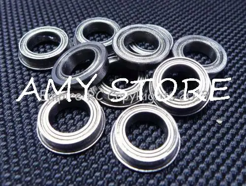 (10 PCS) MF128ZZ (8x12x3.5 mm) Metal Shielded FLANGED Ball Bearing MF128