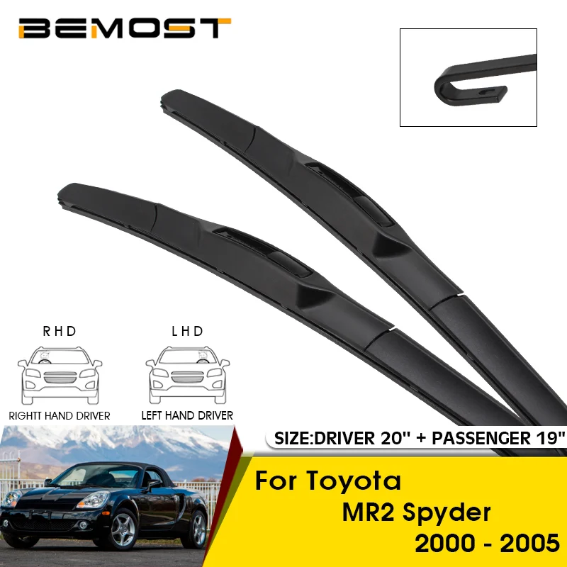 

Car Wiper Blades For Toyota MR2 Spyder 2000-2005 Windshield Windscreen Front Window Blades 20"+19" Car Accessories