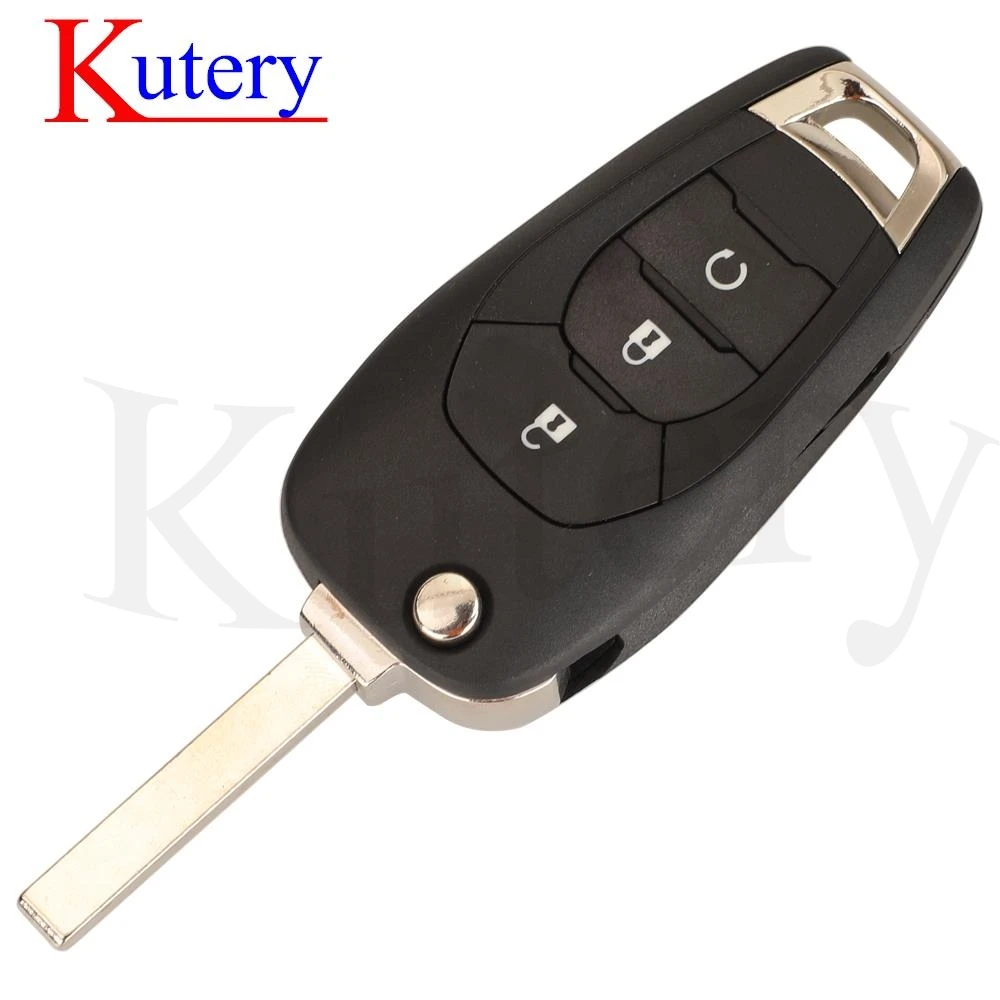 kutery 2/3/4 Buttons Flip Fernschlüsselfob Shell-Fall für Chevrolet Cruze Aveo 2014-2018