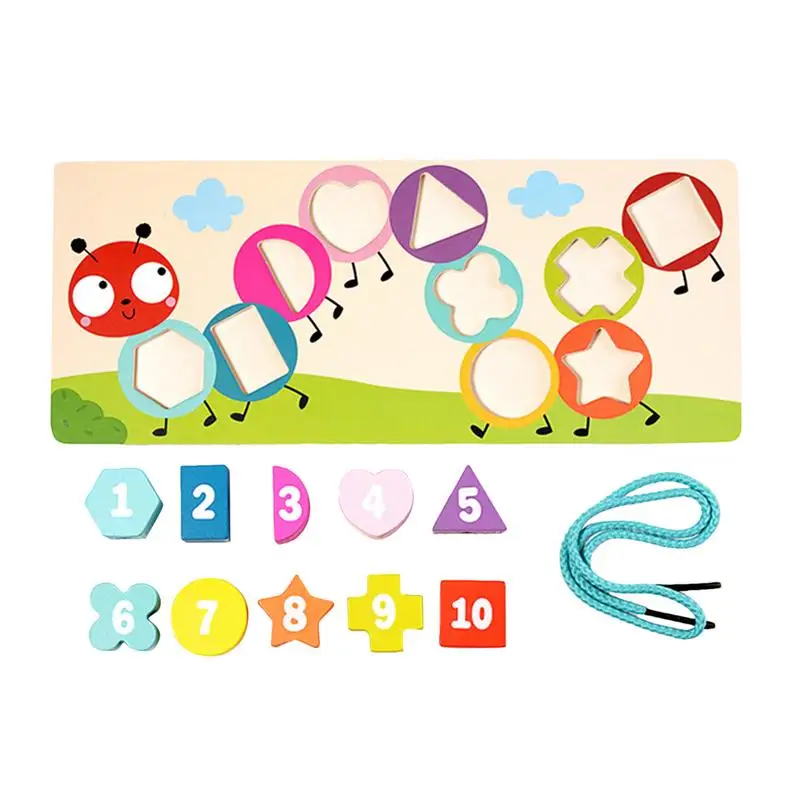 

Lacing Letters Number Lacing Number Threading Toy Number Beads For Fine Motor Skills Development Toddler Learning Imagination