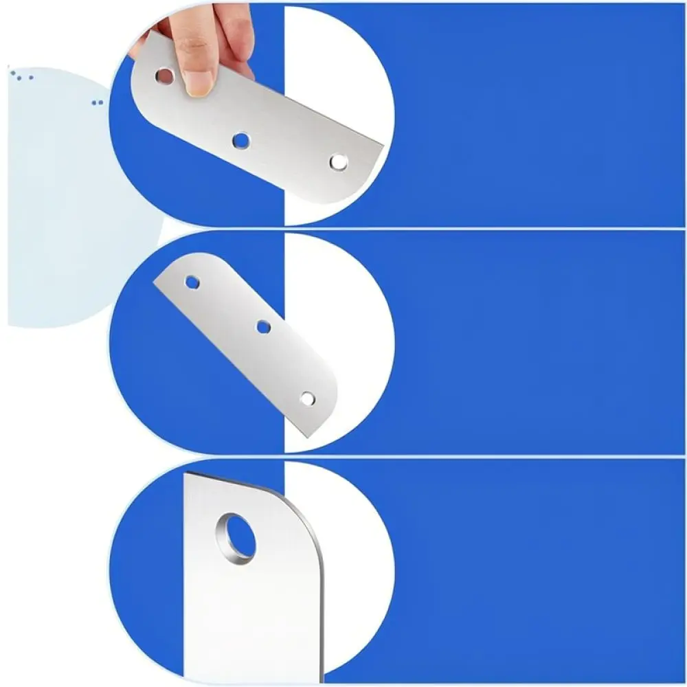 Hinge Repairing Plate Stainless Steel Door Hole Filler Hardware Set For Furniture Cabinet Fixation Accessory