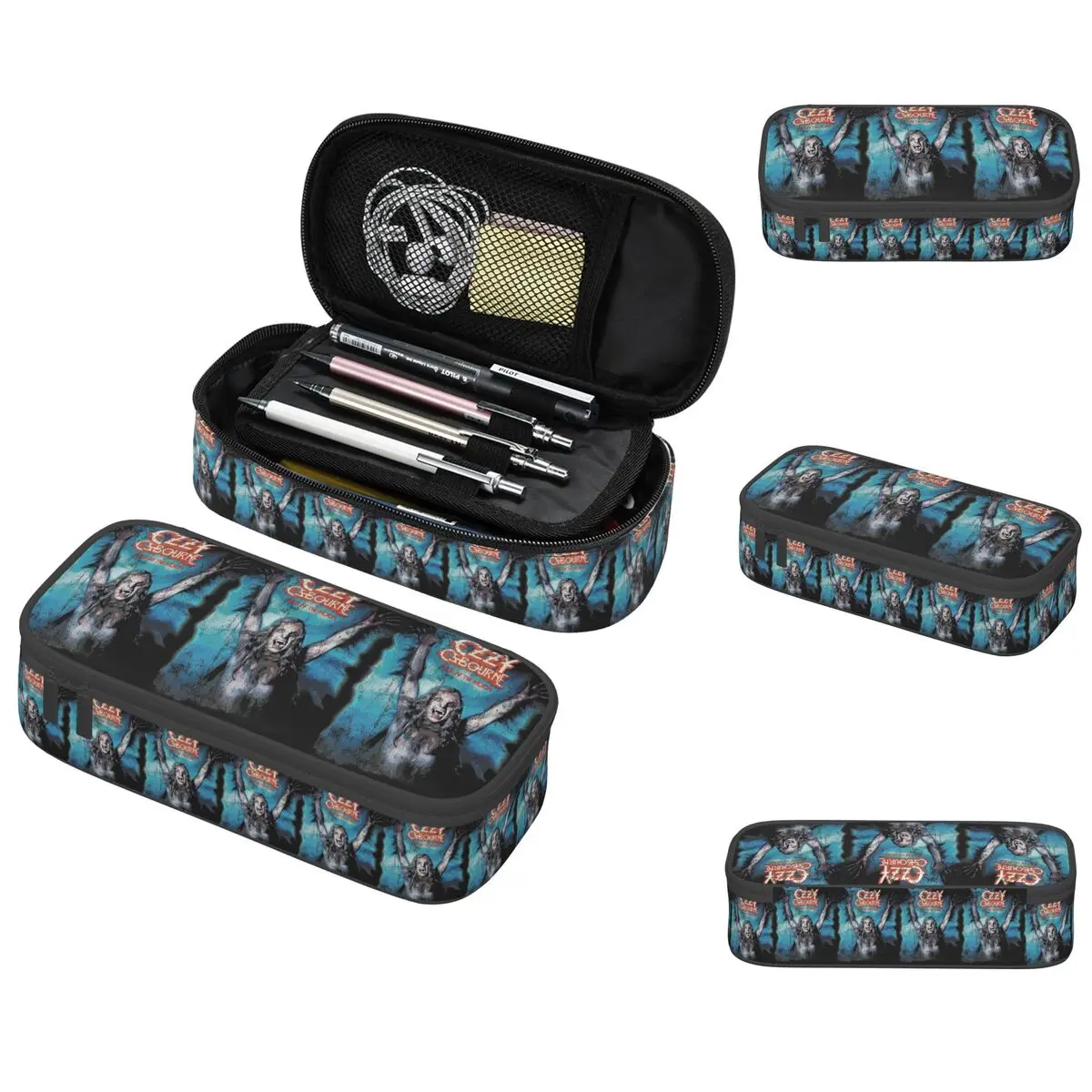 

Rock N Roll Hard Rock Sleaze Heavy Metal Ozzy Osbourne Pencil Case for Boy Girl Gifts Pen Box Pencil Bag Pen Holder Bag