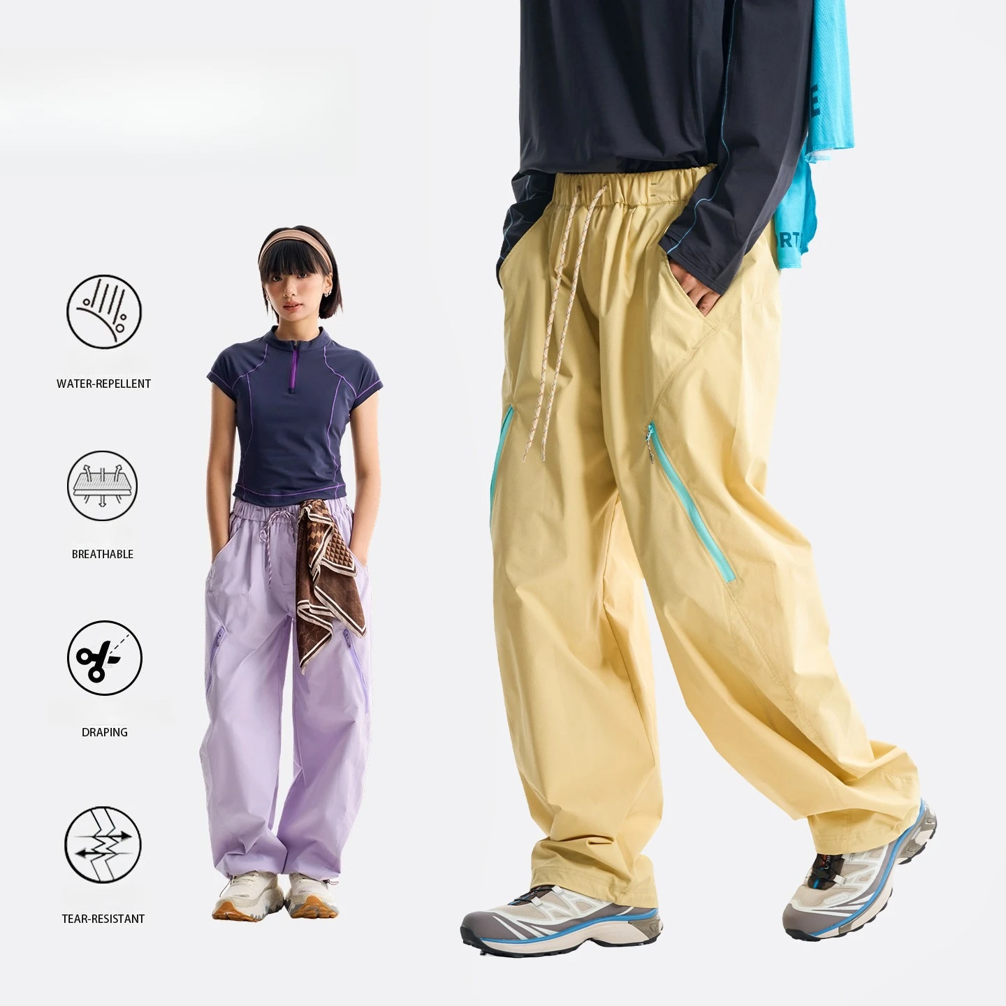 Men's Outdoor Water-Repellent Lightweight Cargo Pants – 3D C