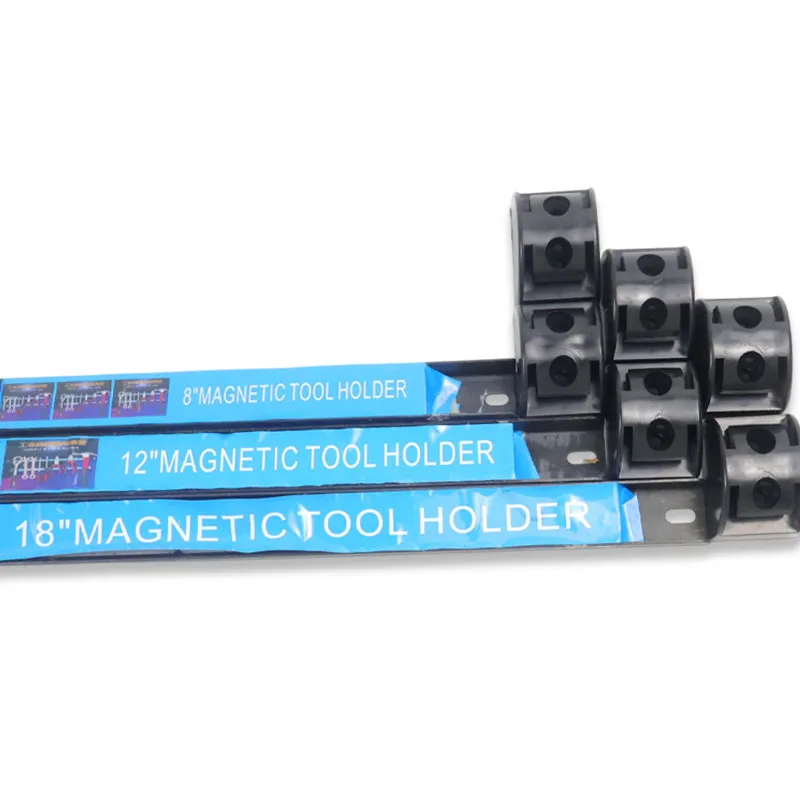 Magnetic Tool Holder 8/12/18inch Heavy Duty Tool Bar,Space Saving Metal Organizer Rack Tool for Workshop Garage Home Wall Wrench