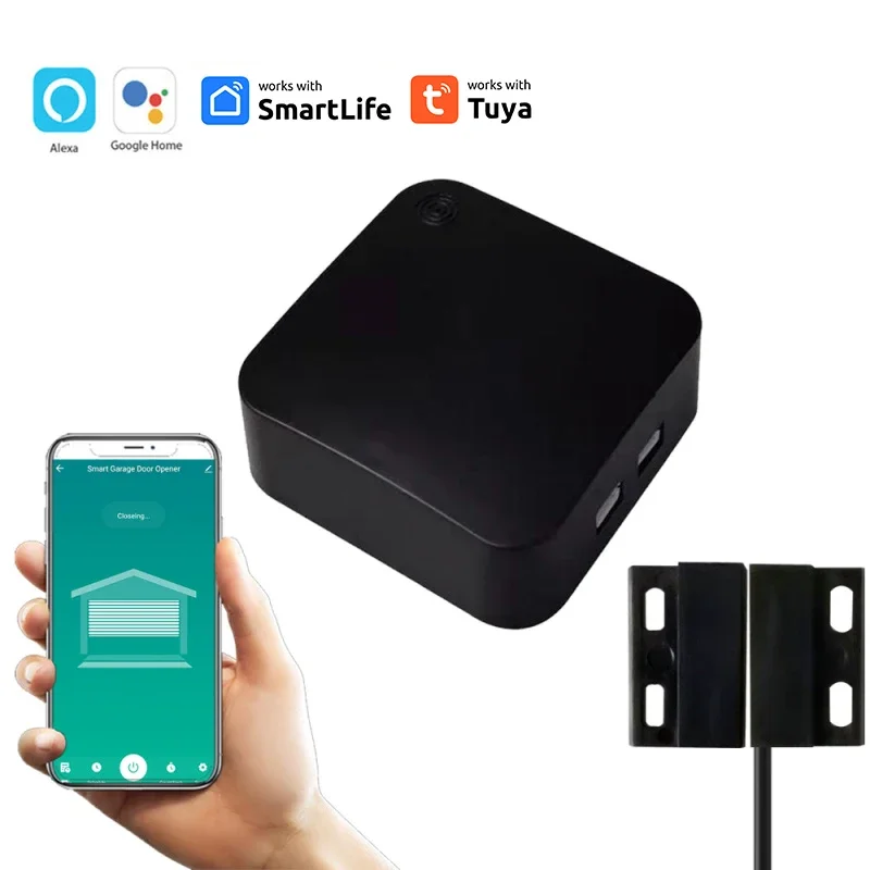 Tuya Smart Garage Door Opener Controller WiFi Smart Life App Wireless Remote Control Work With Alexa Google Home