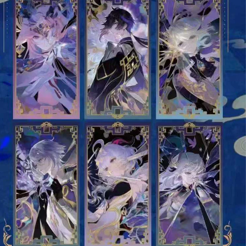 オリジナル Xinggui Genshin Impact 63x120mm コレクターズカード ブリック 雷電将軍 刻晴 コレクターズディスプレイギフト