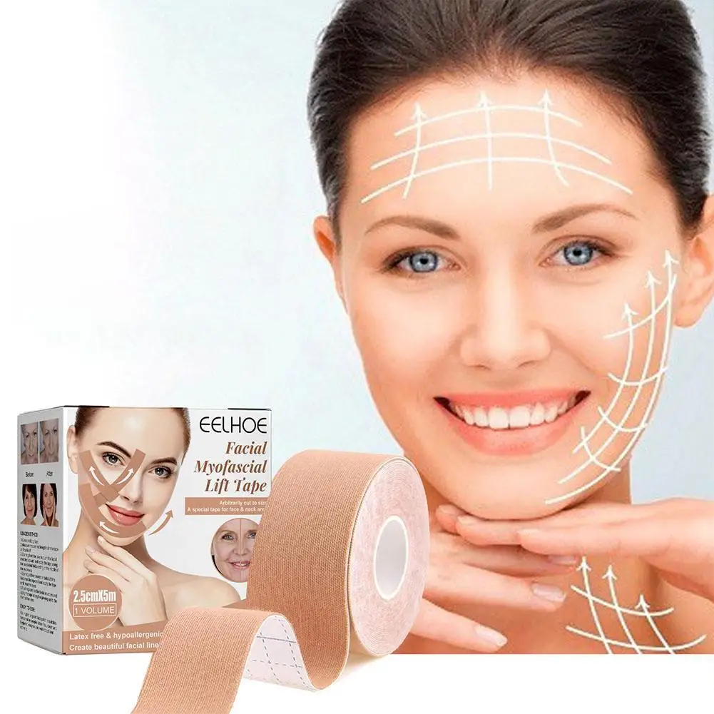 Facial Lift Tape Face Lift Tape Neck Toning Belts Anti Wrinkle Patches Anti Freeze Stickers For Firming Tightening Skin