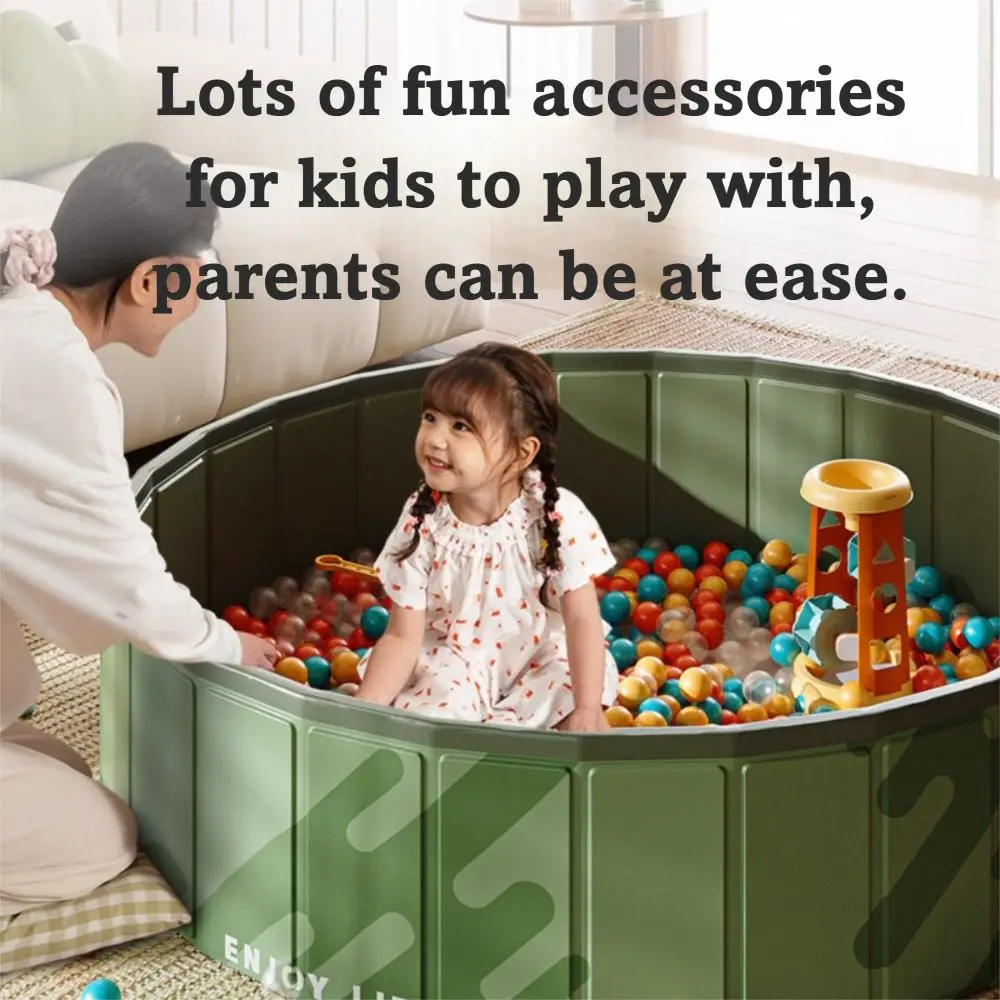 楽しいラウンド屋内プールポータブル防水幼児ボールピット頑丈なグリーンベビーサークル子供の遊び