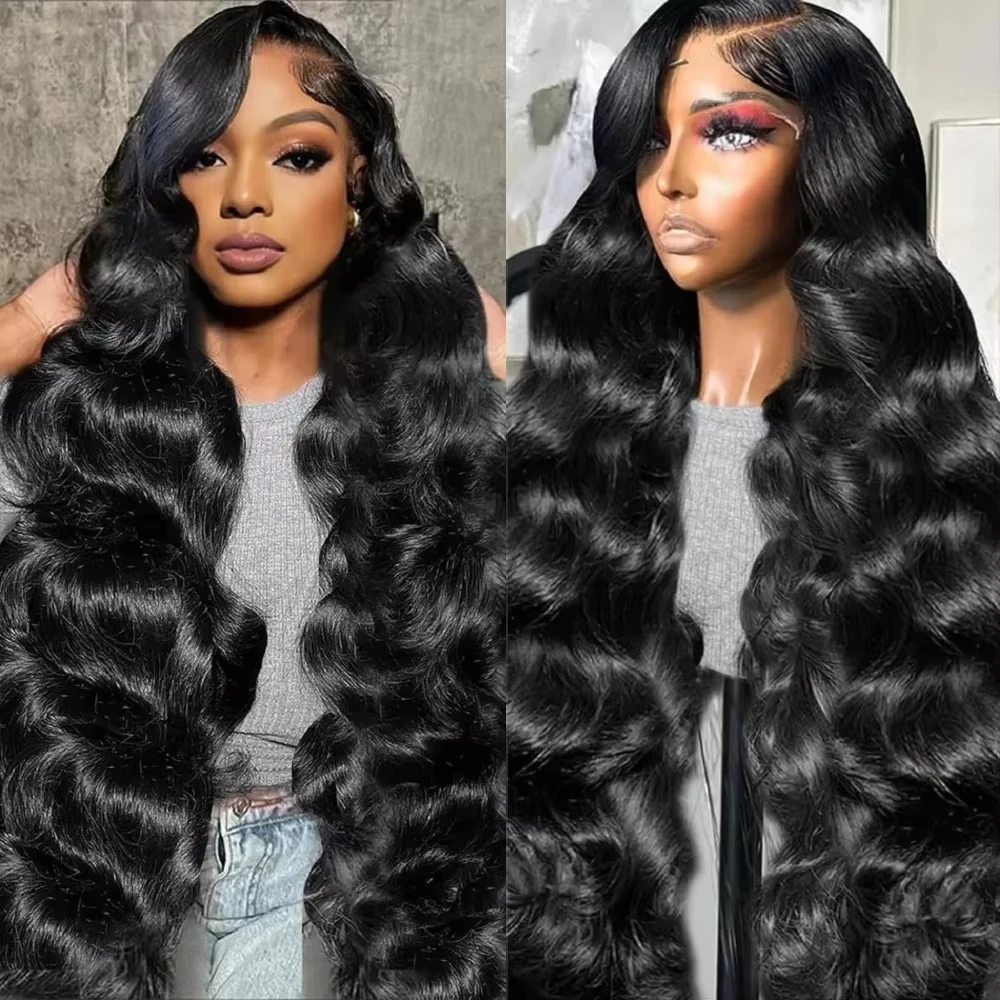 

Body Wave 100% Human Hair Natural Color 13x6 HD Transparent Lace Fronal Wig Brazilian Hair Pre Plucked Wig For Women 200 Density