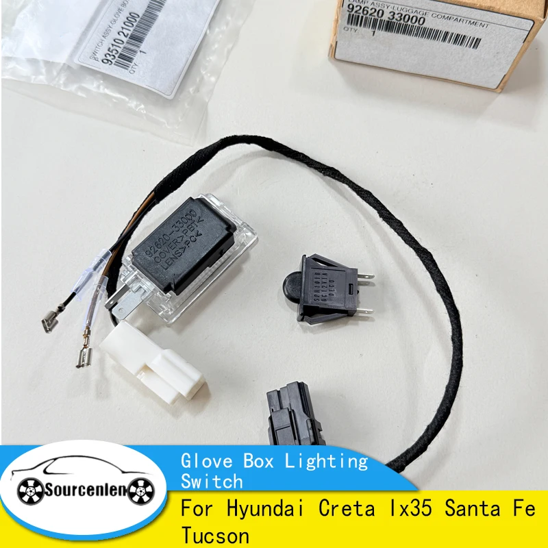 Brand New Original Glove Box Lighting Switch For Hyundai Creta Ix35 Santa Fe Tucson 9351021000 9262033000 911802D900
