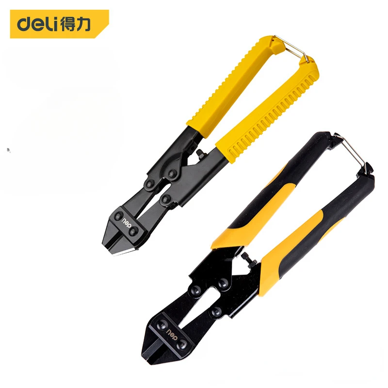 Deli 8 Inch Manual Wire Cutters Cr-V Steel Anti-slip Handle Pliers Multifunctional Electrician Special Steel Wire Cutting Pliers