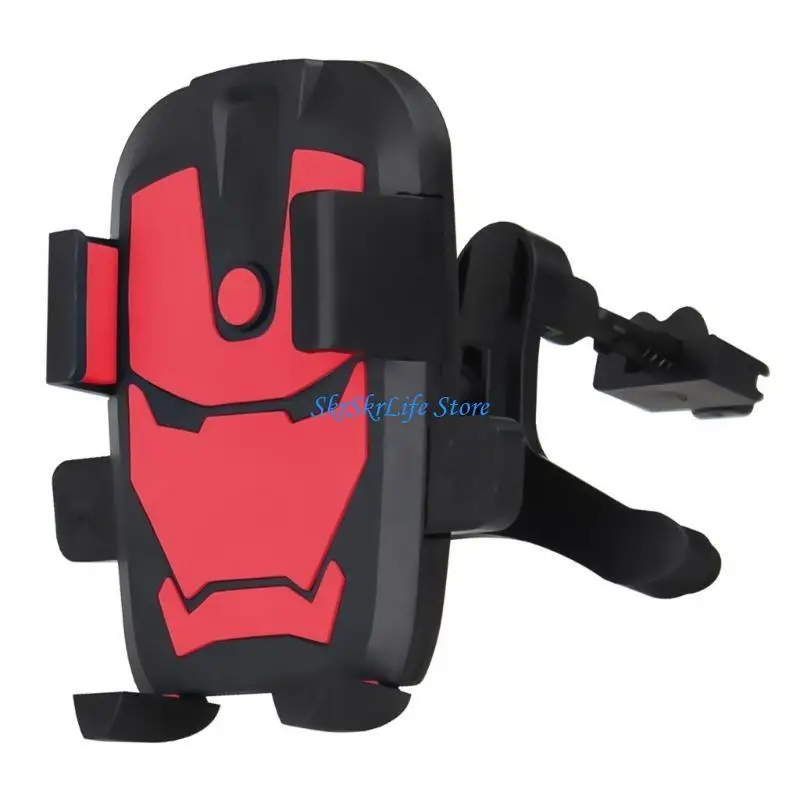 

E65E Car Phone Holder Air Vent Car Phone Mount Plastic Cradle for 4-6.5inch Device Navigation Mount