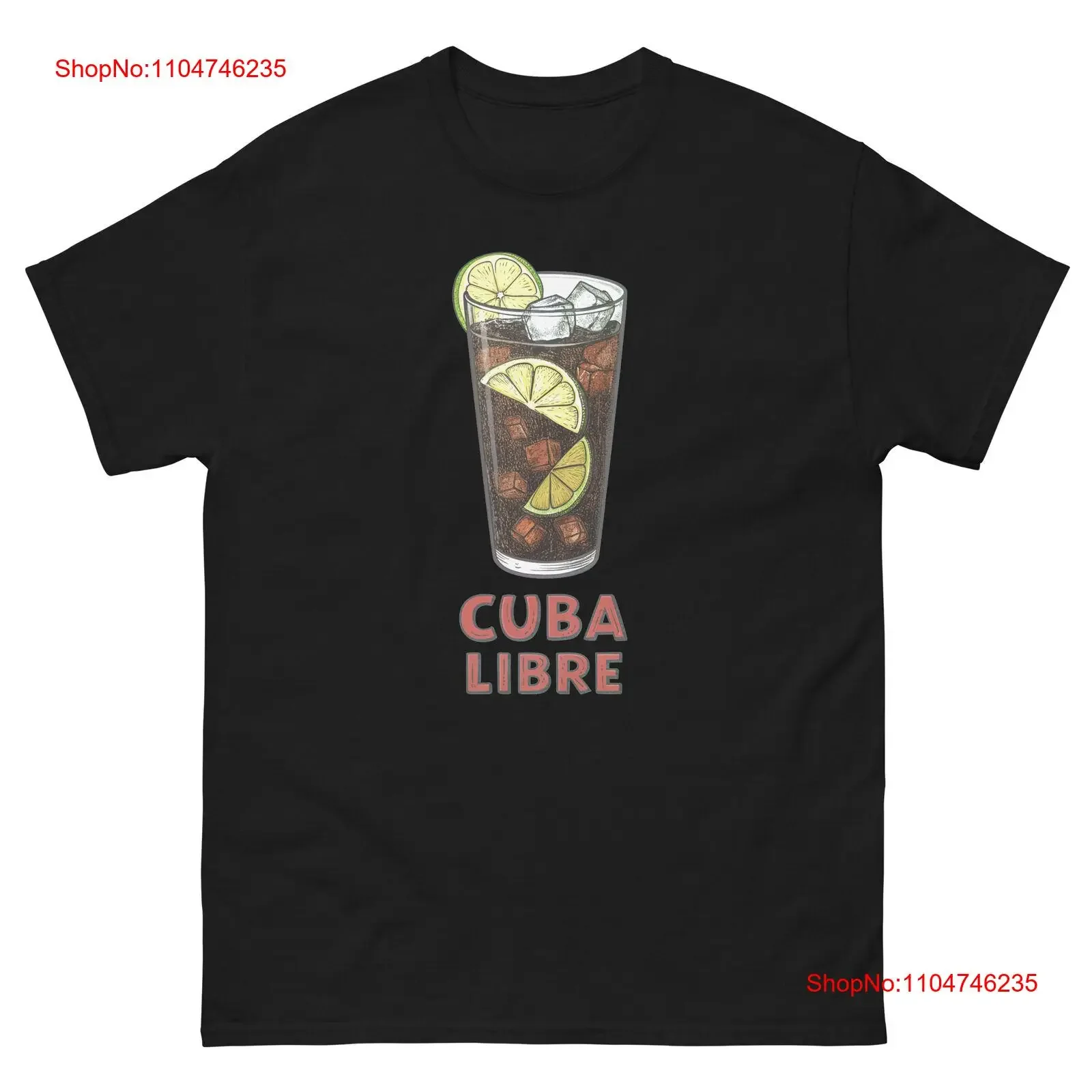 

Cuba Libre Drink Delicious Популярная футболка для напитков винтажная стираная растянутая уличная одежда слегка мягкая унисекс с рисунком