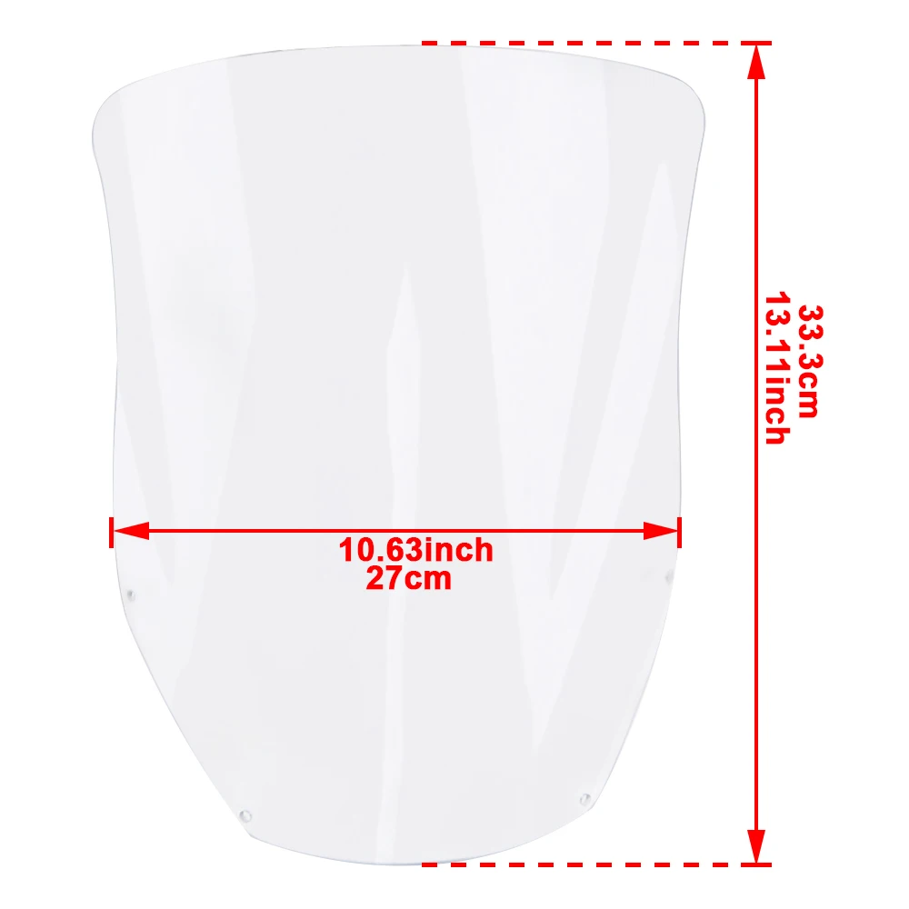 Universal Fit For KAWASAKI KDX200/220 KMX 125/200 Wind Screen Windshield Deflector Protector Motorcycle Front Windscreen KDX 200