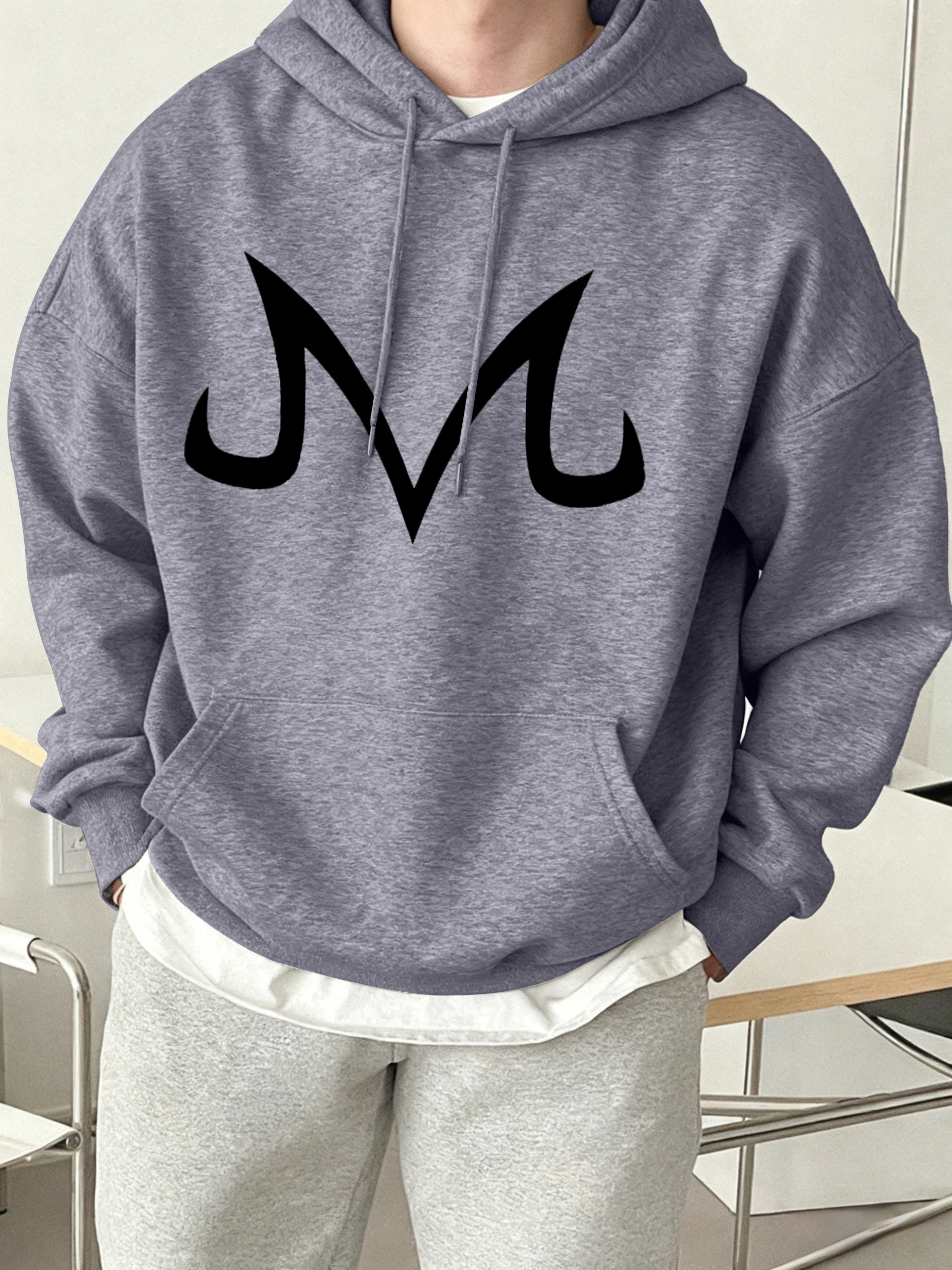 Transformation Of Art Icon M Print Hoodie Mans Trendy Casual Pullovers Fleece Loose O-Neck Tee Autumn Unisex All-Match Tracksuit