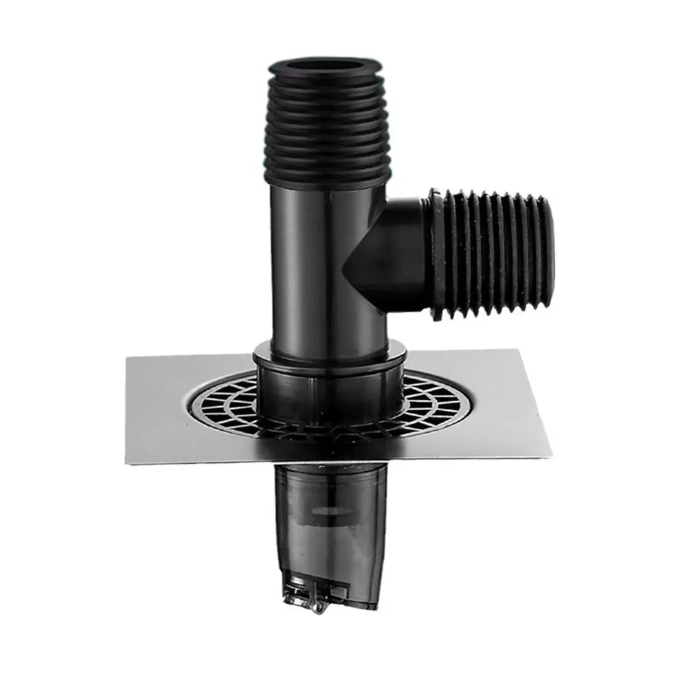 

Слив в пол стиральной машины двойного назначения Быстрый дренаж Дезодорант Переходник для канализационного шланга Нержавеющий Простота установки