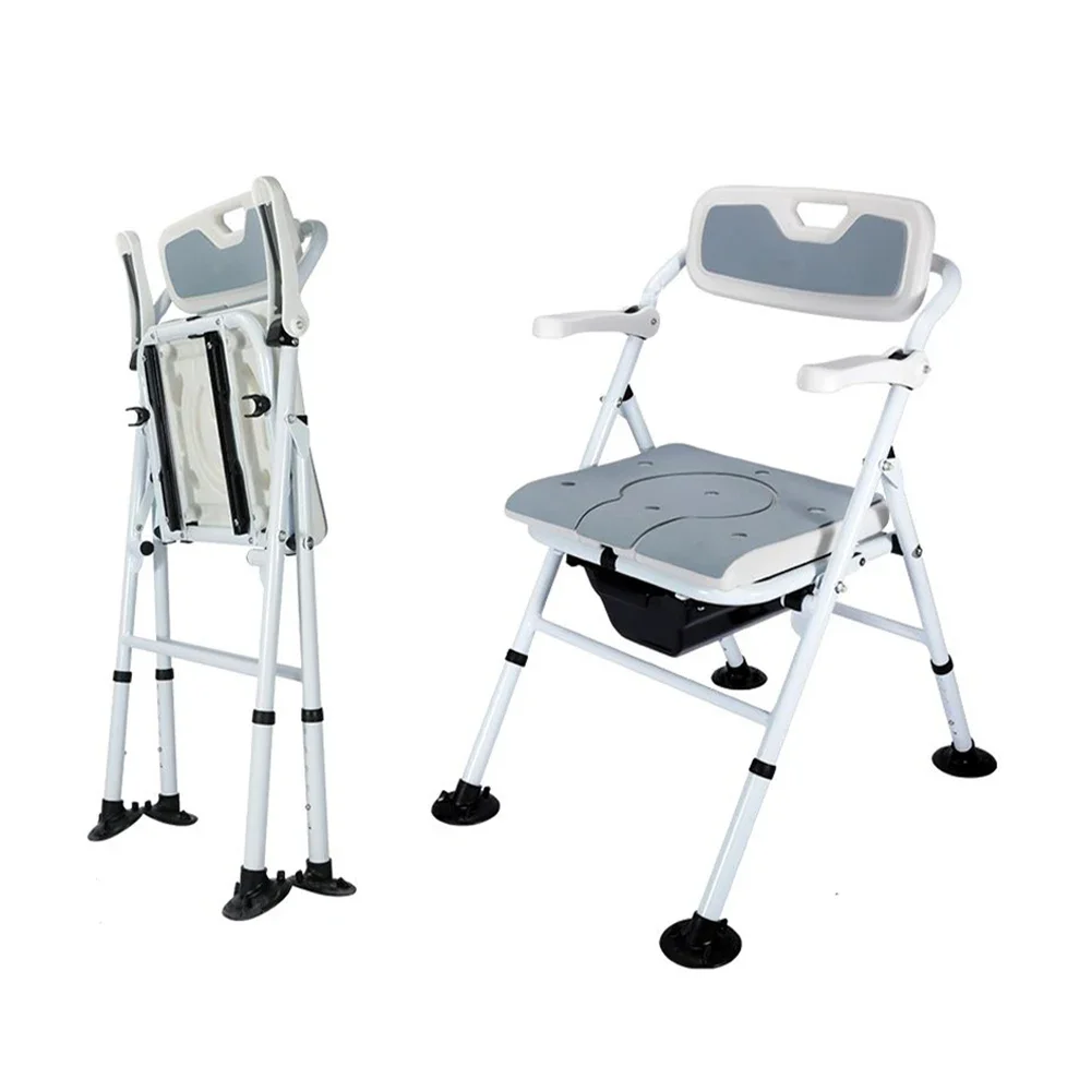 The Elderly Sit Toilet Chair, Toilet Chair, Pregnant Women Home Disabled Adjustable, Hemiplegic Elderly Bath Artifact Bath Chair